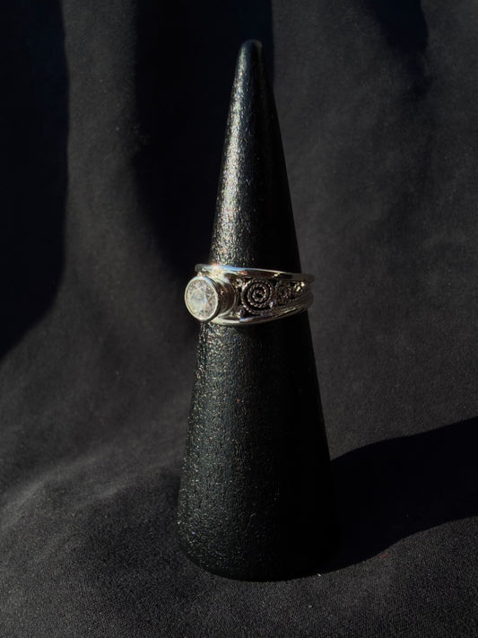Filigree Collet Ring