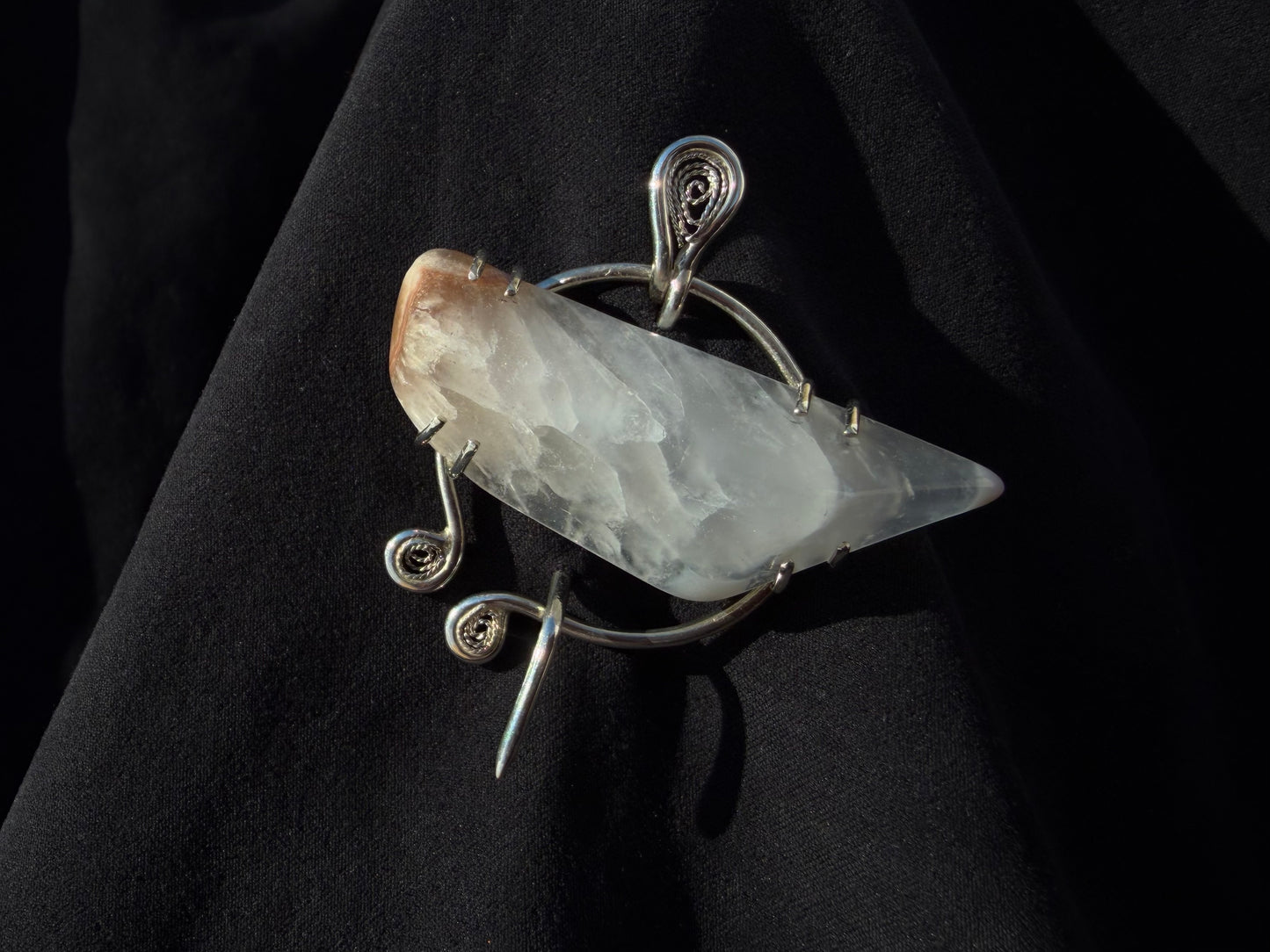 Quartz Shawl Pin